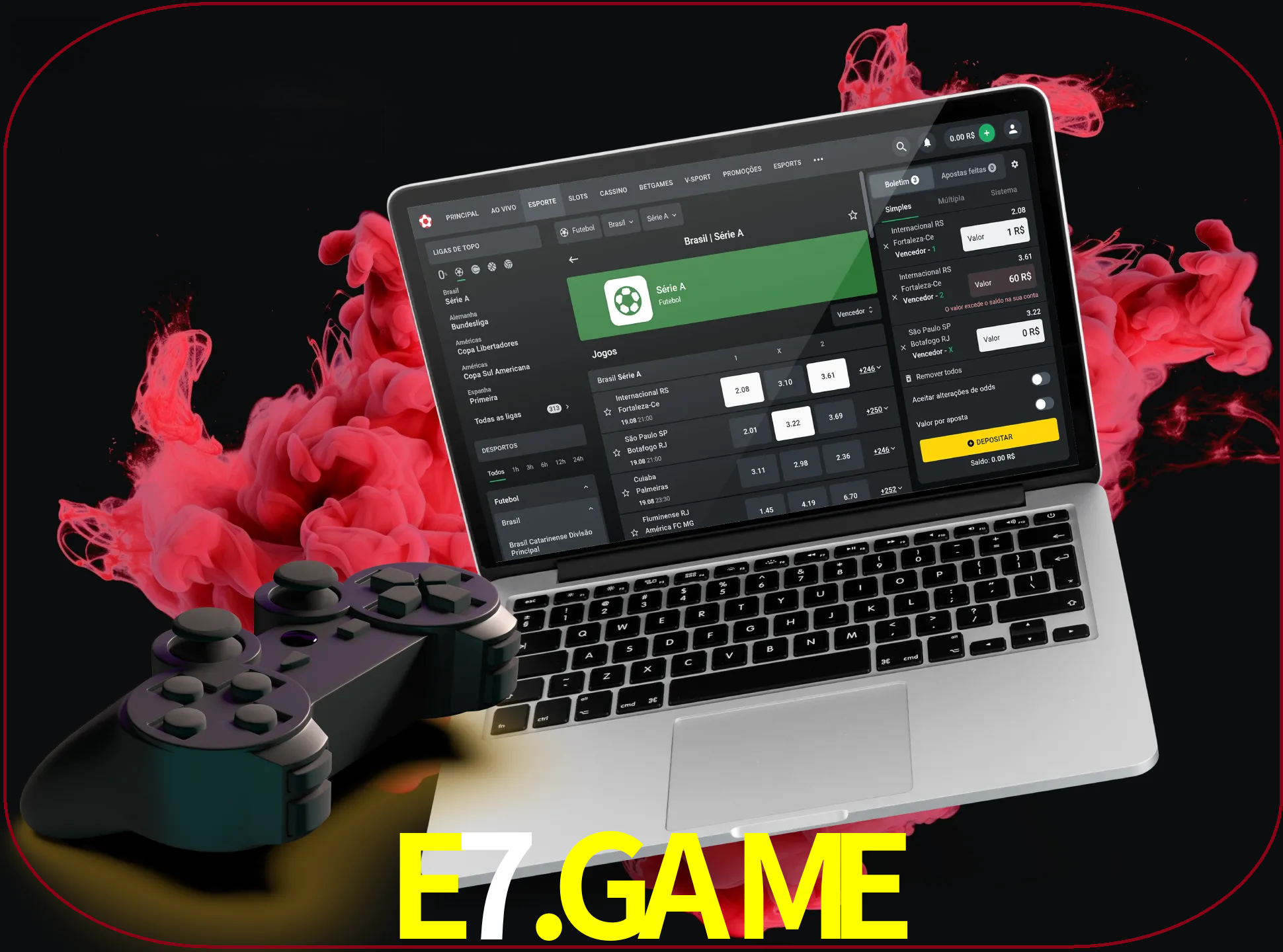 Visite a secção especial de jogos de vídeo em e7.game para descobrir em que jogos pode apostar e ganhar muito dinheiro.