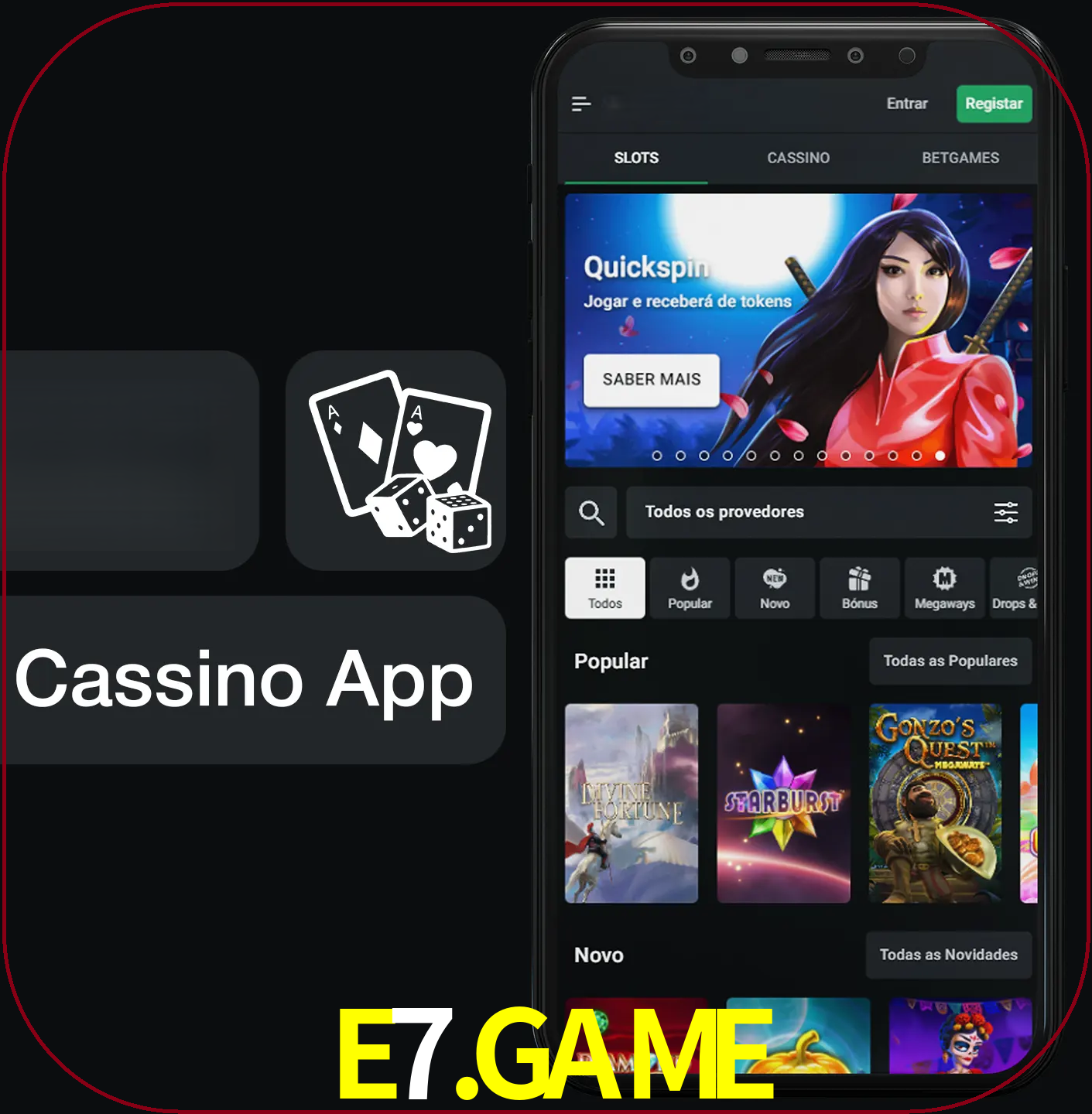 Jogue jogos de cassino e ganhe.