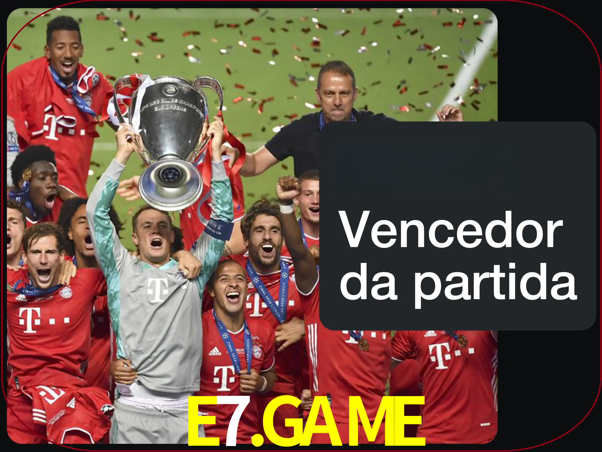 Aposte no vencedor e ganhe uma grande quantia de dinheiro.