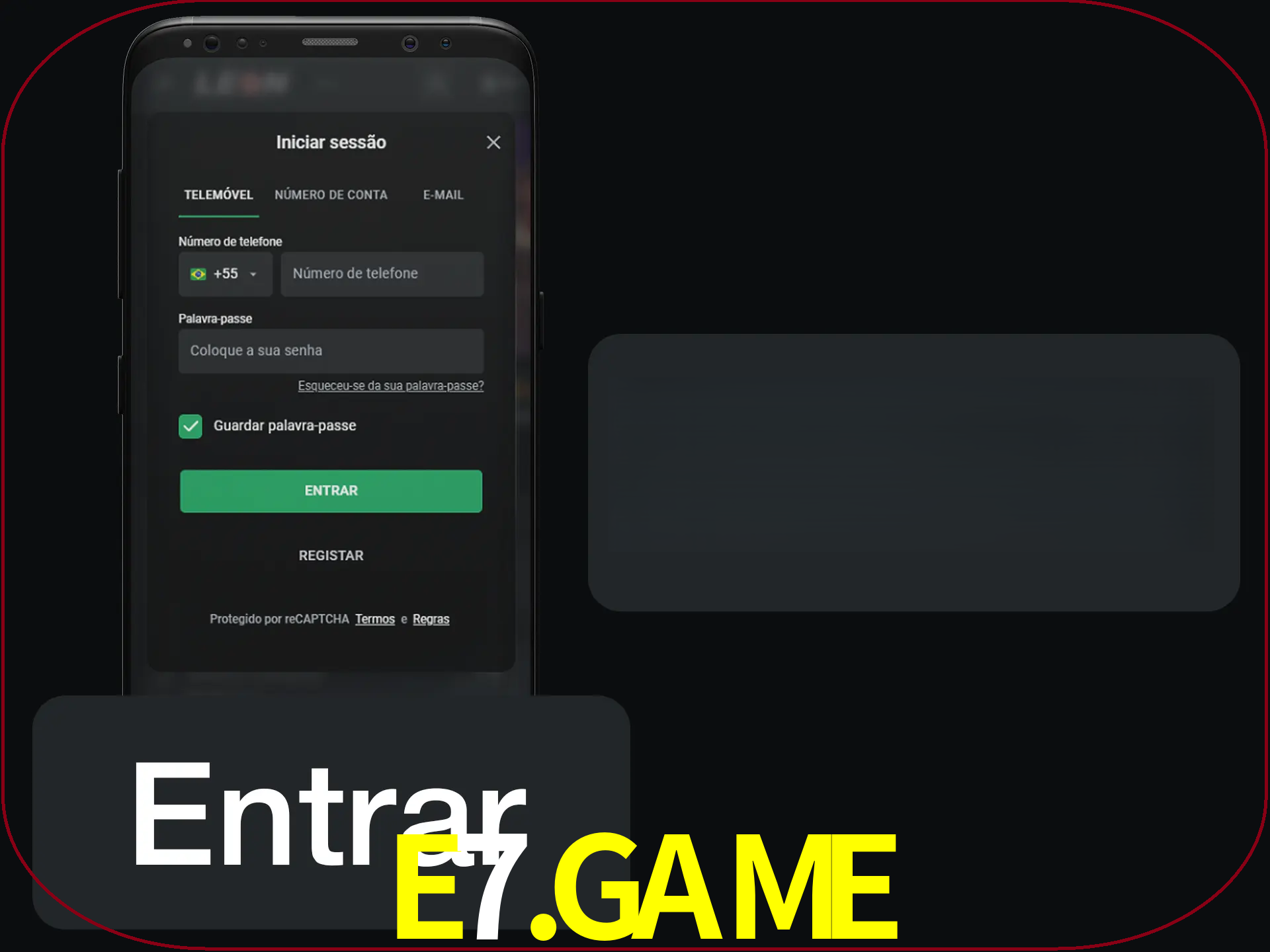 Faça o login para começar a apostar e jogar no cassino.